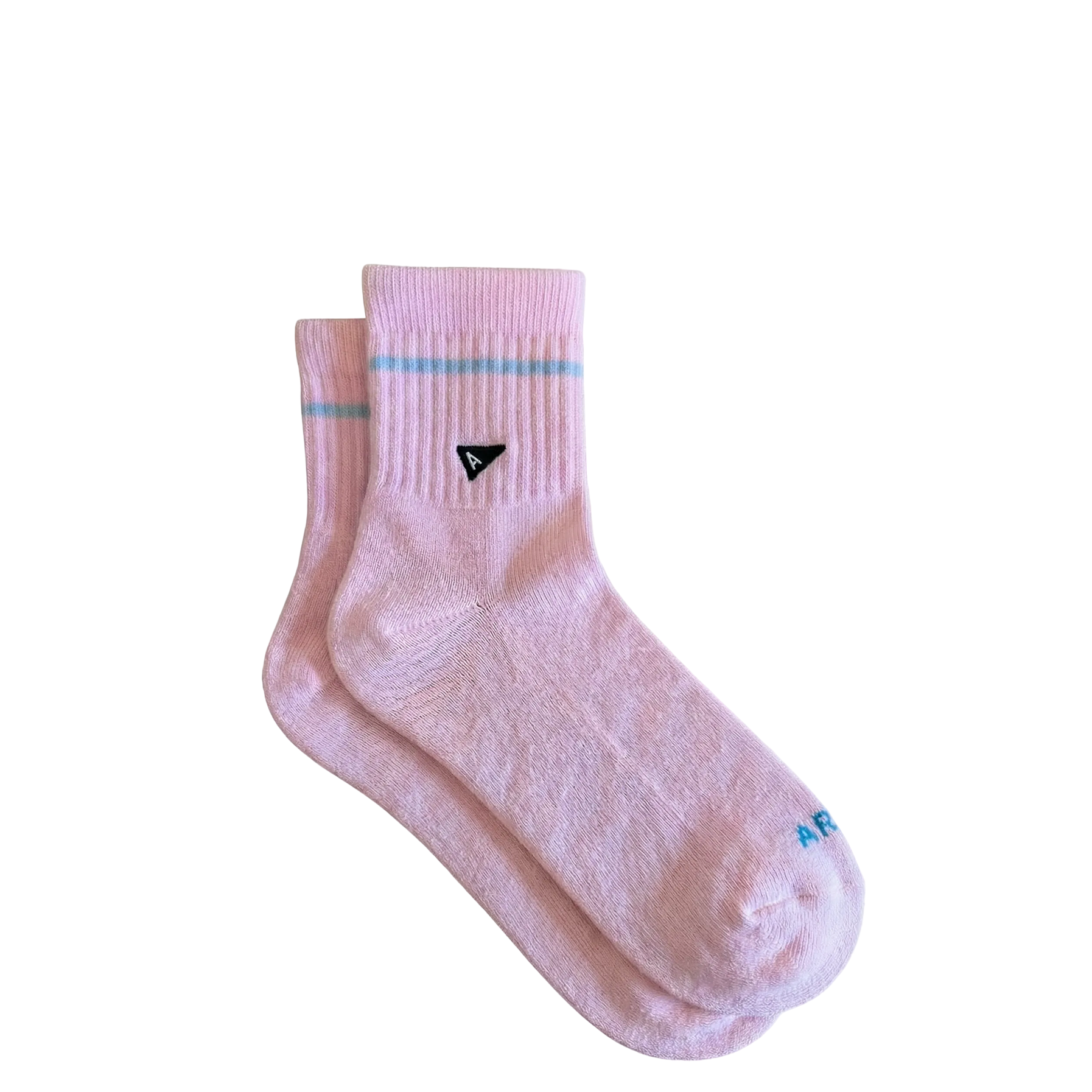Arvin Goods Pink Stripe Ankle Sock Recycled Cotton