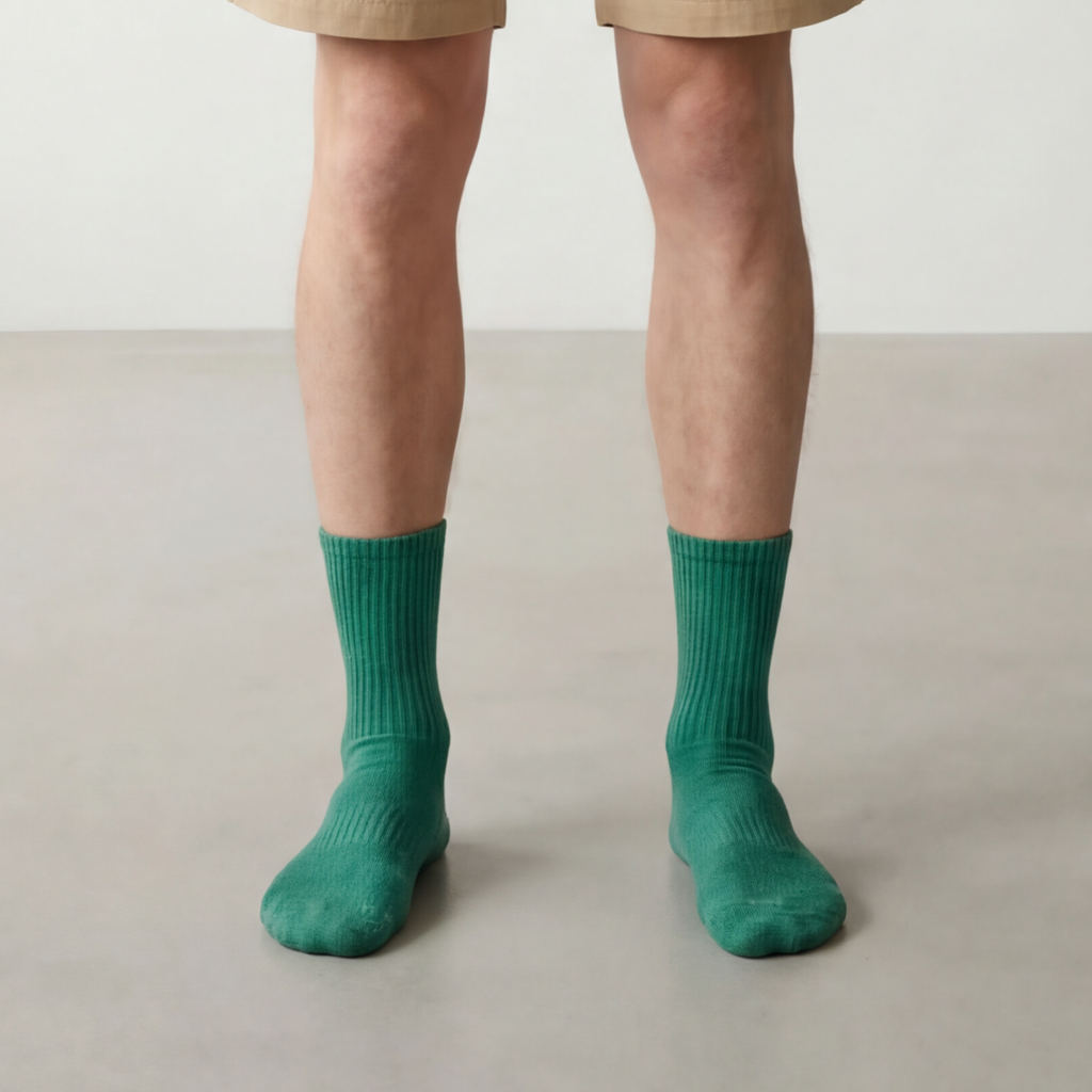 Arvin Goods Forest Green Recycled Cotton Crew Sock