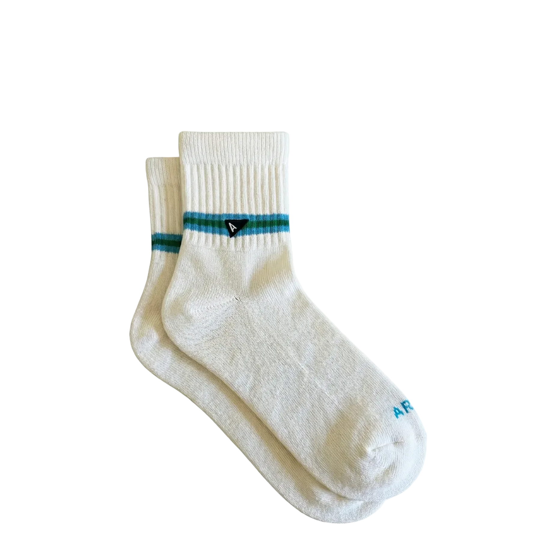 Arvin Goods Blue Stripe Ankle Sock Recycled Cotton