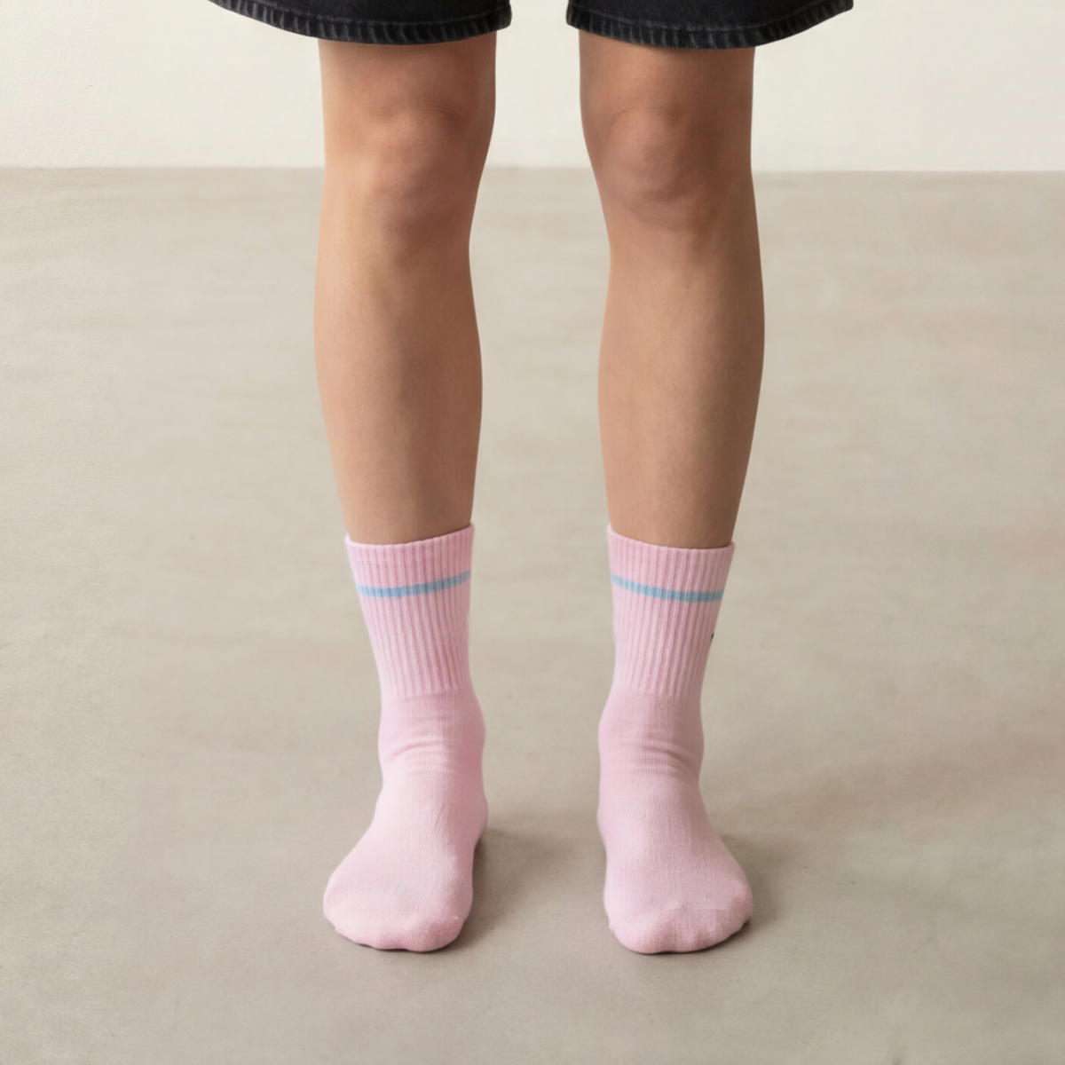 Arvin Goods Pink Stripe Ankle Sock Recycled Cotton