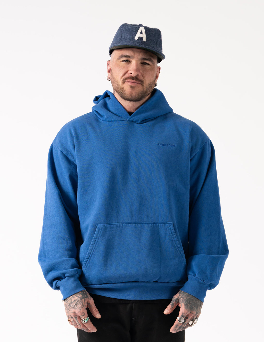 Arvin Goods Classic Hoodie Royal Blue | Made in USA