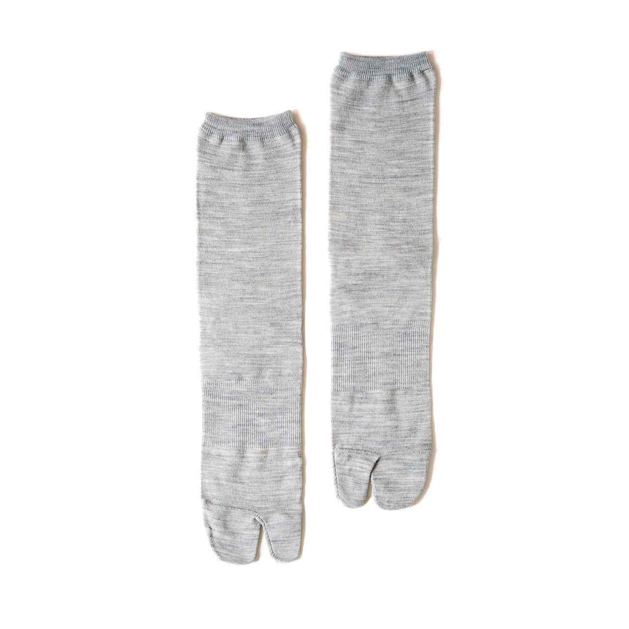NODAL Australian Merino Wool Tabi Socks - Melange Gray