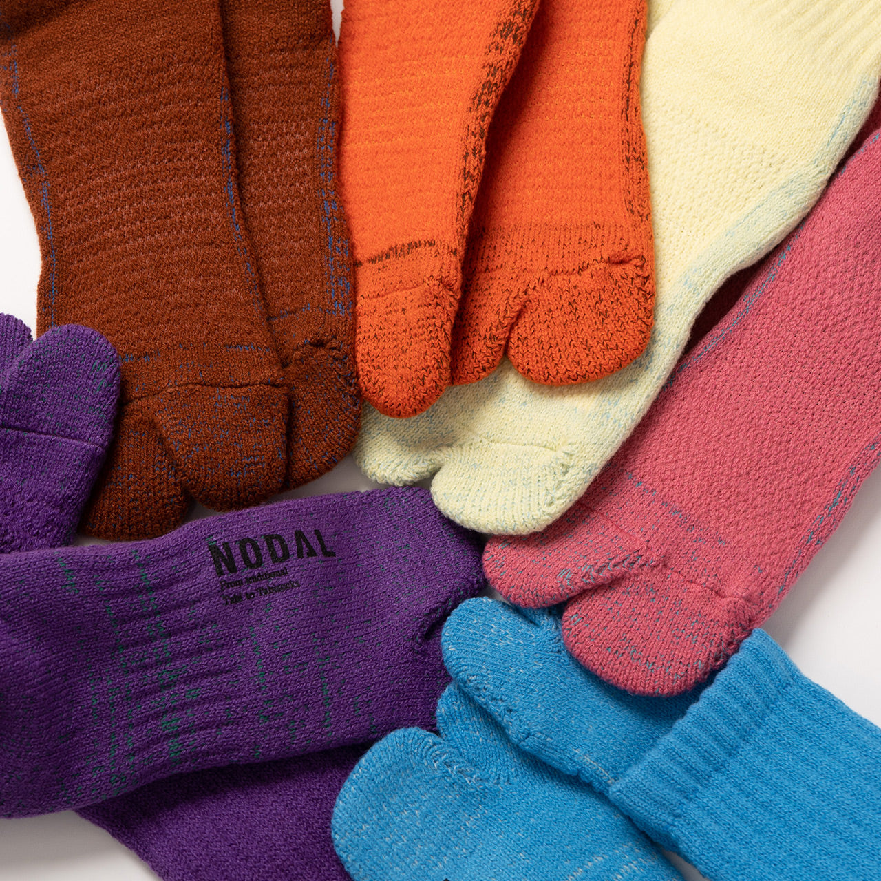 NODAL 84N Long Tabi Sock – Brown | Made in Japan