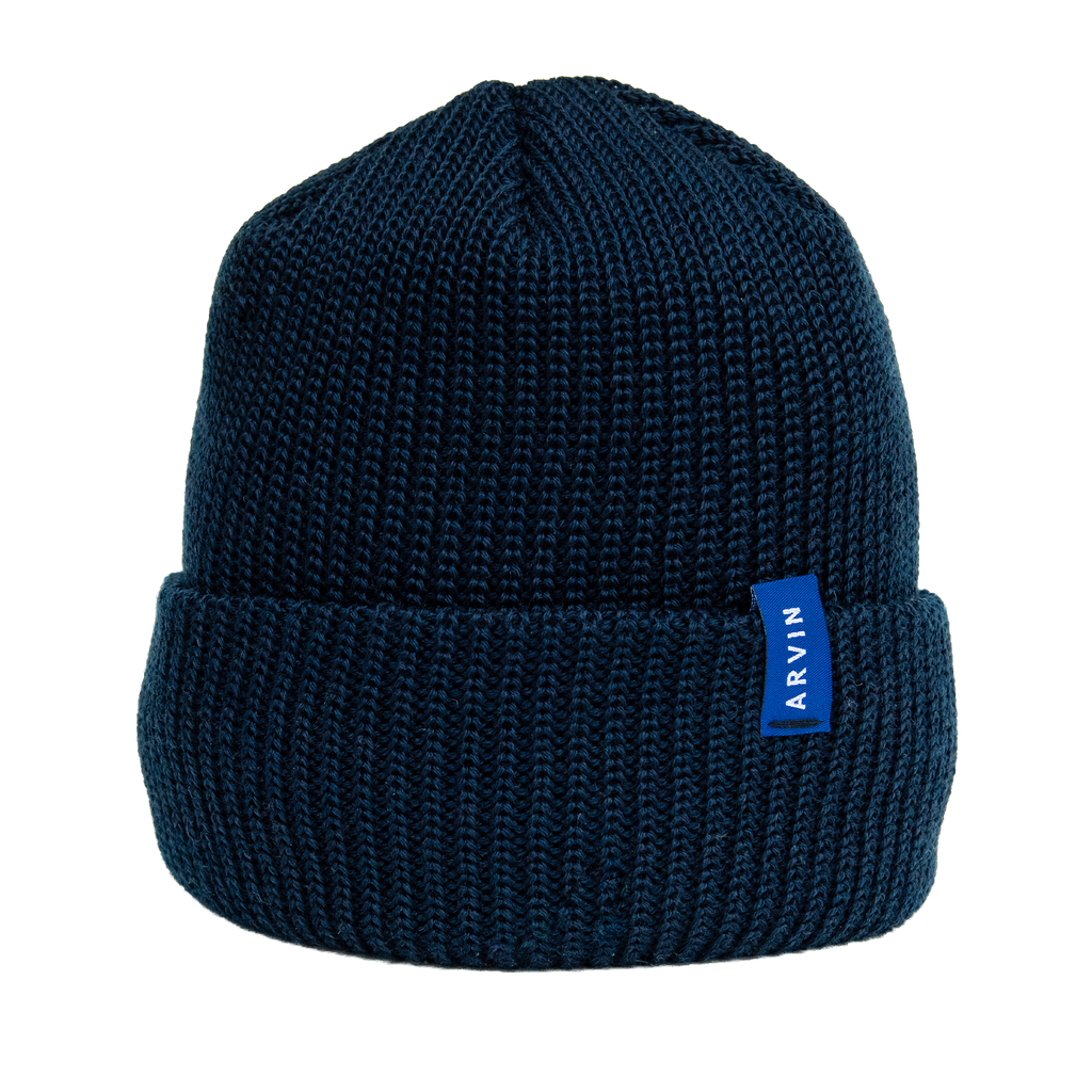 Classic Rib Beanie - Navy Blue